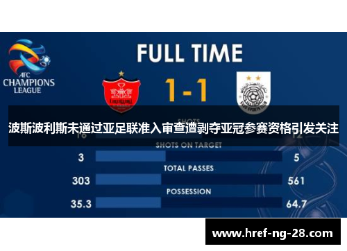 波斯波利斯未通过亚足联准入审查遭剥夺亚冠参赛资格引发关注
